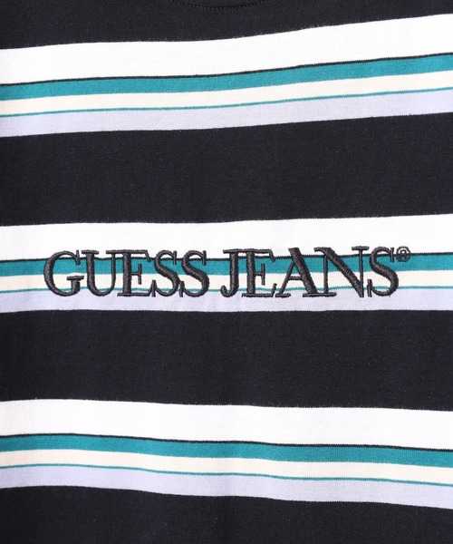 GUESS JEANS(ゲスジーンズ)の「Guess Jeans ボーダー半袖プリントTシャツ(Tシャツ/カットソー・メンズ・グリーン/ブラック・S/M/L/XL)」の18枚目の写真