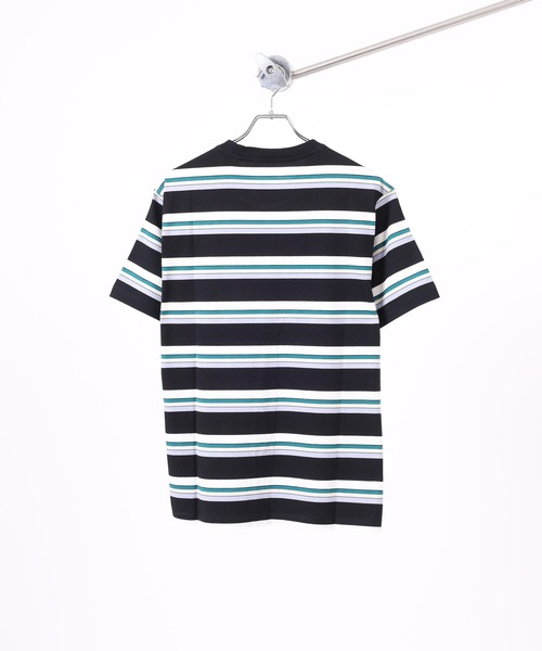 GUESS JEANS(ゲスジーンズ)の「Guess Jeans ボーダー半袖プリントTシャツ(Tシャツ/カットソー・メンズ・グリーン/ブラック・S/M/L/XL)」の16枚目の写真