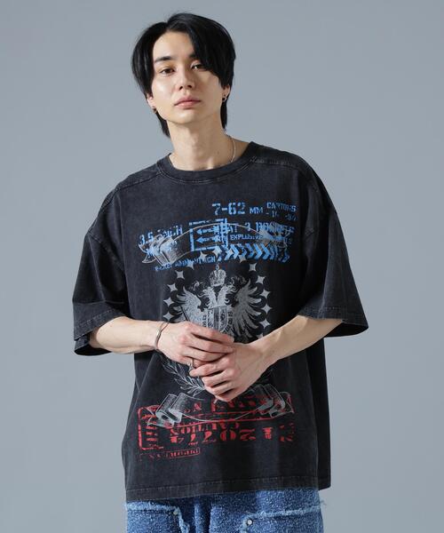 DANKE SCHON(ダンケシェーン)の「DankeSchon/ダンケシェーン/CHEMICAL SST - EAGLE(Tシャツ/カットソー・メンズ・ブラック・M/L)」の5枚目の写真