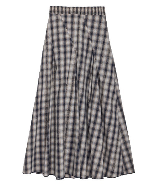 UNEVEN CHECK SPIRAL SKIRT（スカート）｜Ameri（アメリ）の