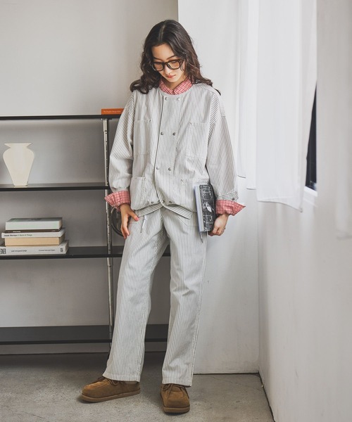 niko and...（ニコアンド）の「オックスペインターパンツ（その他パンツ・レディース・チャコール/アイボリー/ナチュラル・MEDIUM/LARGE）」の5枚目の写真