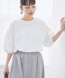 USAコットン ボリューム スリーブ 半袖Tシャツ