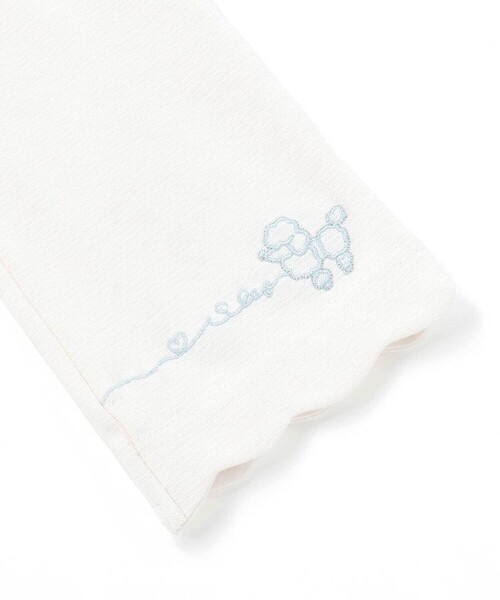 SLAP SLIP（スラップスリップ）の「裾スカラップハートウサギ・イヌ・クマ刺しゅう7分丈パンツ(80~120cm)（その他パンツ・キッズ・ホワイト/ピンク/ネイビー・80ｃｍ/90cm/110cm/100cm/120cm）」の10枚目の写真