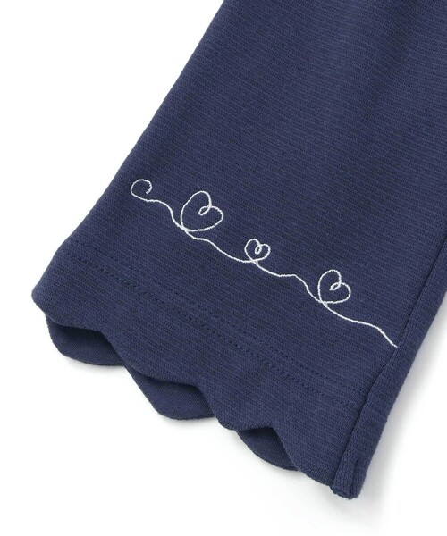 SLAP SLIP（スラップスリップ）の「裾スカラップハートウサギ・イヌ・クマ刺しゅう7分丈パンツ(80~120cm)（その他パンツ・キッズ・ホワイト/ピンク/ネイビー・80ｃｍ/90cm/110cm/100cm/120cm）」の14枚目の写真