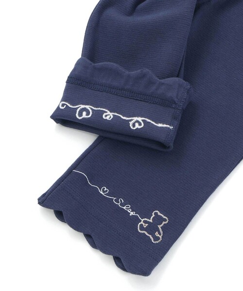 SLAP SLIP（スラップスリップ）の「裾スカラップハートウサギ・イヌ・クマ刺しゅう7分丈パンツ(80~120cm)（その他パンツ・キッズ・ホワイト/ピンク/ネイビー・80ｃｍ/90cm/110cm/100cm/120cm）」の16枚目の写真