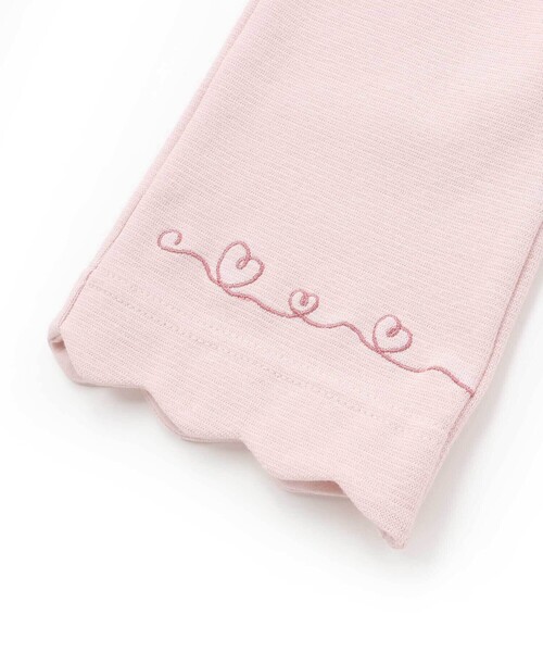 SLAP SLIP（スラップスリップ）の「裾スカラップハートウサギ・イヌ・クマ刺しゅう7分丈パンツ(80~120cm)（その他パンツ・キッズ・ホワイト/ピンク/ネイビー・80ｃｍ/90cm/110cm/100cm/120cm）」の21枚目の写真