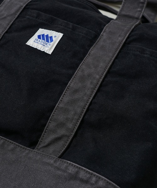 MADDEN（メデン）の「【MADDEN】12oz キャンバス グロサリートートバッグ MDPM-05（トートバッグ・メンズ・ブラック/ホワイト・ONE SIZE）」の10枚目の写真