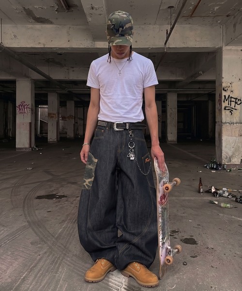 SPINNS(スピンズ)の「デニムワイドバルーンパンツ/カモフラージュ/レオパード/カーブパンツ(デニムパンツ・メンズ・ブルー系その他/ブルー系その他2・M/L/S)」の13枚目の写真
