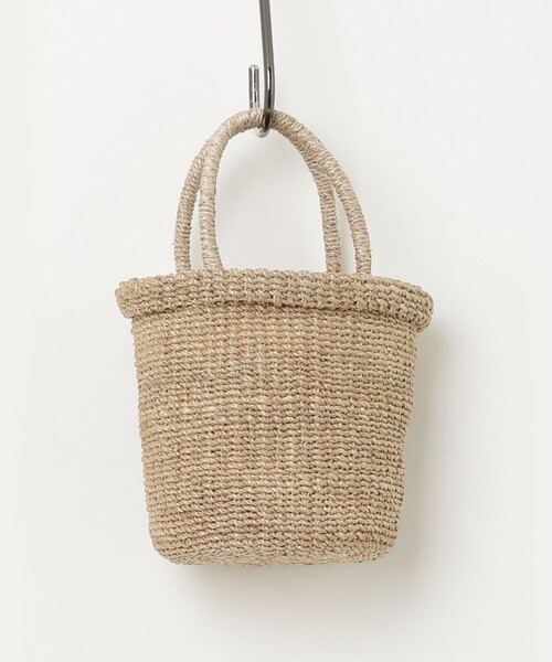 fredy emue（フレディエミュ）の「【BAGMATI/バグマティ】キャット刺繍アバカミニトートバッグ（かごバッグ・レディース・ベージュ/ブラック・FREE）」の7枚目の写真