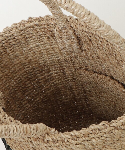 fredy emue（フレディエミュ）の「【BAGMATI/バグマティ】キャット刺繍アバカミニトートバッグ（かごバッグ・レディース・ベージュ/ブラック・FREE）」の9枚目の写真