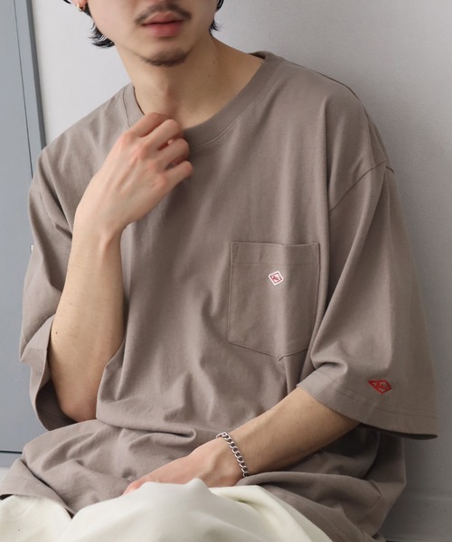 BALL(ボール)の「【BALL/ボール】OE天竺 コットン ショートスリーブ ポケット付き ワンポイントTシャツ(Tシャツ/カットソー・メンズ・モカ/オートミール/ホワイト/グリーン/チャコールグレー/ブルー/ブラック・M/L/LL)」の13枚目の写真