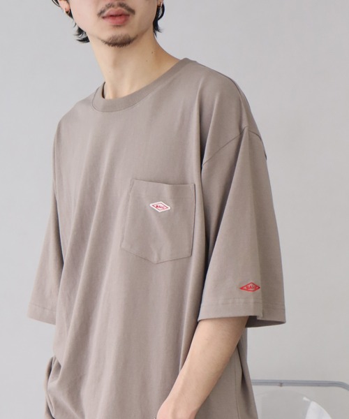 BALL(ボール)の「【BALL/ボール】OE天竺 コットン ショートスリーブ ポケット付き ワンポイントTシャツ(Tシャツ/カットソー・メンズ・モカ/オートミール/ホワイト/グリーン/チャコールグレー/ブルー/ブラック・M/L/LL)」の12枚目の写真