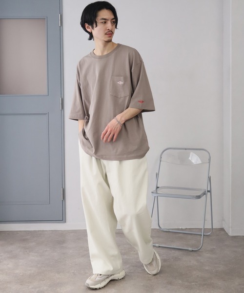 BALL(ボール)の「【BALL/ボール】OE天竺 コットン ショートスリーブ ポケット付き ワンポイントTシャツ(Tシャツ/カットソー・メンズ・モカ/オートミール/ホワイト/グリーン/チャコールグレー/ブルー/ブラック・M/L/LL)」の15枚目の写真