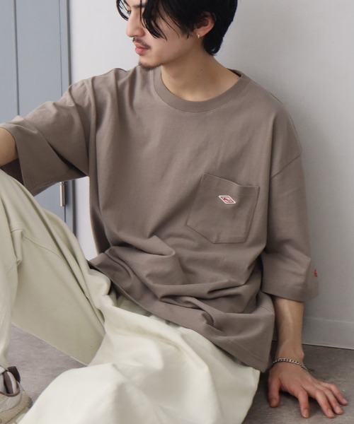 BALL(ボール)の「【BALL/ボール】OE天竺 コットン ショートスリーブ ポケット付き ワンポイントTシャツ(Tシャツ/カットソー・メンズ・モカ/オートミール/ホワイト/グリーン/チャコールグレー/ブルー/ブラック・M/L/LL)」の14枚目の写真