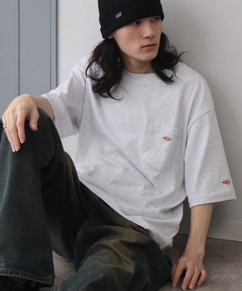 BALL(ボール)の「【BALL/ボール】OE天竺 コットン ショートスリーブ ポケット付き ワンポイントTシャツ(Tシャツ/カットソー・メンズ・モカ/オートミール/ホワイト/グリーン/チャコールグレー/ブルー/ブラック・M/L/LL)」の18枚目の写真