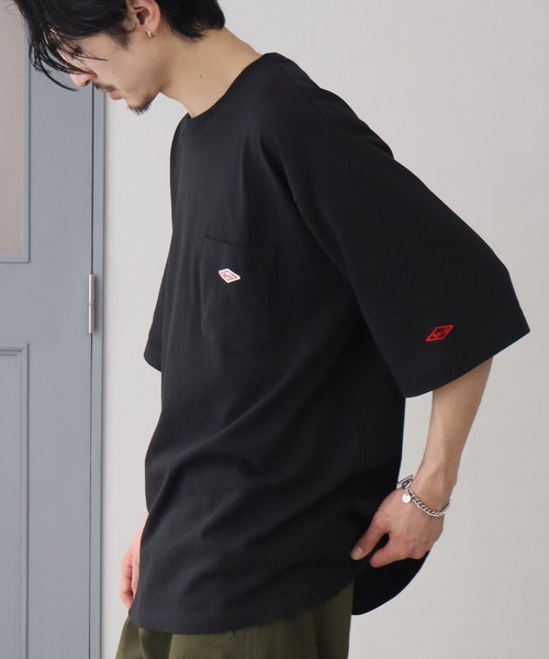 BALL(ボール)の「【BALL/ボール】OE天竺 コットン ショートスリーブ ポケット付き ワンポイントTシャツ(Tシャツ/カットソー・メンズ・モカ/オートミール/ホワイト/グリーン/チャコールグレー/ブルー/ブラック・M/L/LL)」の9枚目の写真