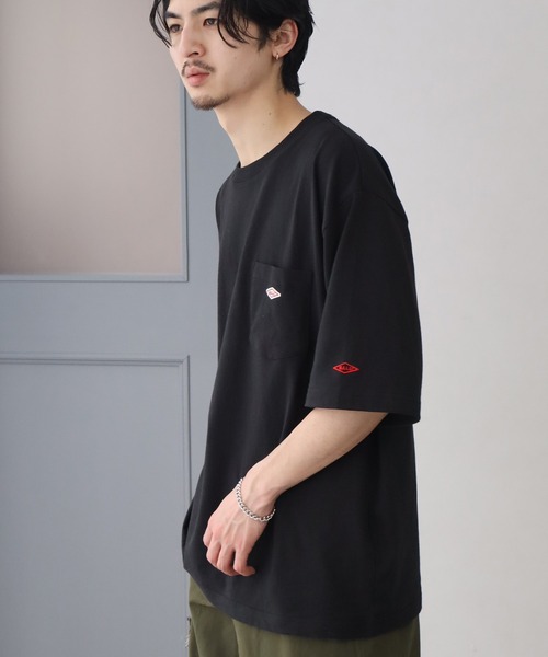 BALL(ボール)の「【BALL/ボール】OE天竺 コットン ショートスリーブ ポケット付き ワンポイントTシャツ(Tシャツ/カットソー・メンズ・モカ/オートミール/ホワイト/グリーン/チャコールグレー/ブルー/ブラック・M/L/LL)」の8枚目の写真