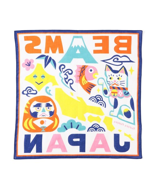 BEAMS JAPAN(ビームス ジャパン)の「【BEAMS50周年別注】tupera tupera / ニッポン縁起物コレクション バンダナ(バンダナ/スカーフ・レディース・ホワイト・ONE SIZE)」の3枚目の写真