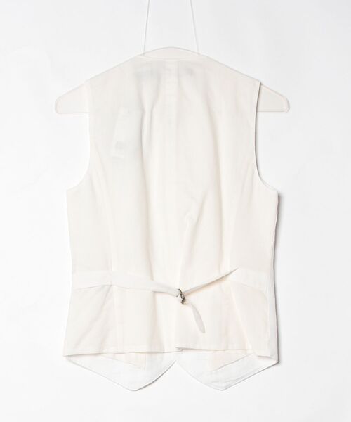 POLO RALPH LAUREN（ポロ ラルフ ローレン）の「ボタンド リネン ベスト（ベスト・レディース・ホワイト・2/0/4/6/8）」の3枚目の写真