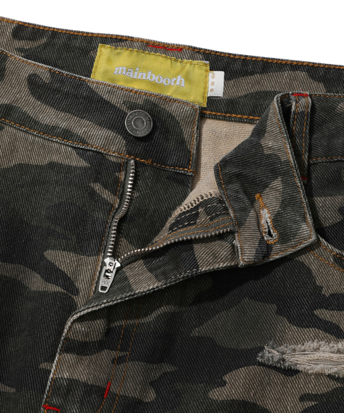 MAINBOOTH（メインブース）の「Destroyed Camo Pants(CAMO)（その他パンツ・レディース・その他・3/2）」の3枚目の写真