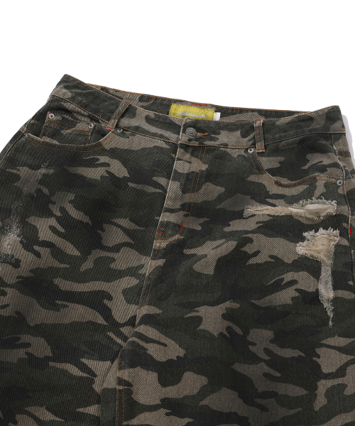 MAINBOOTH（メインブース）の「Destroyed Camo Pants(CAMO)（その他パンツ・レディース・その他・3/2）」の5枚目の写真