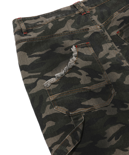 MAINBOOTH（メインブース）の「Destroyed Camo Pants(CAMO)（その他パンツ・レディース・その他・3/2）」の7枚目の写真