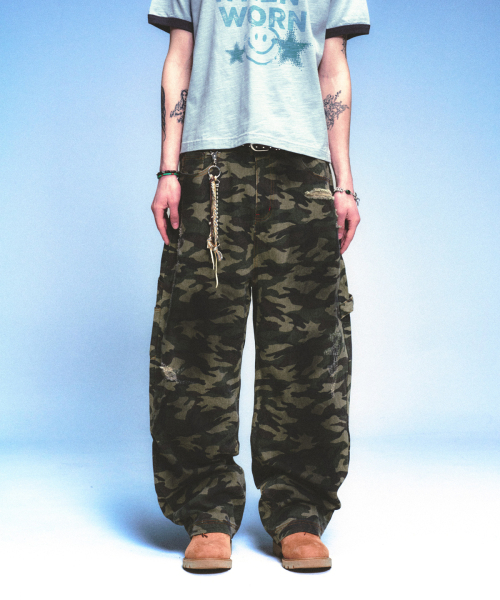 MAINBOOTH（メインブース）の「Destroyed Camo Pants(CAMO)（その他パンツ・レディース・その他・3/2）」の12枚目の写真