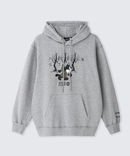 WILD THINGS(ワイルドシングス)の「FELIX THE CAT SWEAT PARKA / DENALI(Tシャツ/カットソー・メンズ・グレー・XL)」の1枚目の写真