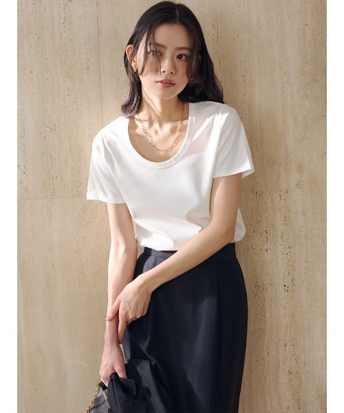 anuans(アニュアンス)の「エアリーシアータイトスカート(スカート・レディース・ピンク/アイボリー/ブラック/サックスブルー・SMALL/MEDIUM)」の14枚目の写真