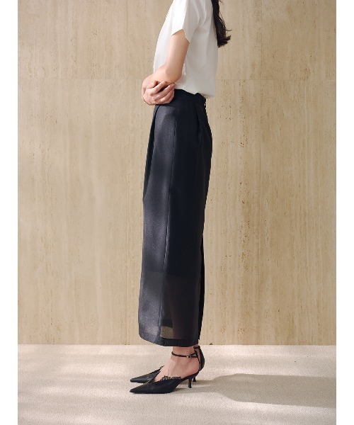 anuans(アニュアンス)の「エアリーシアータイトスカート(スカート・レディース・ピンク/アイボリー/ブラック/サックスブルー・SMALL/MEDIUM)」の17枚目の写真