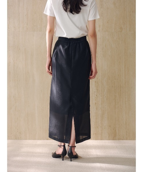 anuans(アニュアンス)の「エアリーシアータイトスカート(スカート・レディース・ピンク/アイボリー/ブラック/サックスブルー・SMALL/MEDIUM)」の18枚目の写真