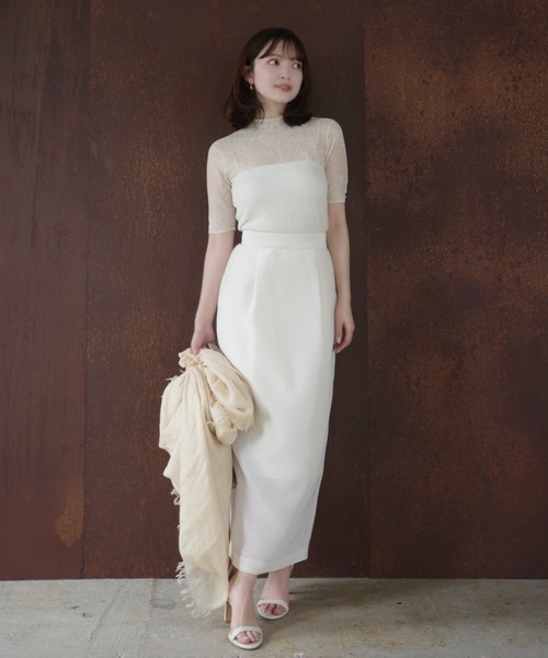 anuans(アニュアンス)の「エアリーシアータイトスカート(スカート・レディース・ピンク/アイボリー/ブラック/サックスブルー・SMALL/MEDIUM)」の19枚目の写真