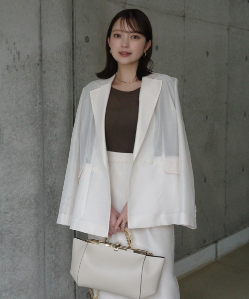 anuans(アニュアンス)の「エアリーシアータイトスカート(スカート・レディース・ピンク/アイボリー/ブラック/サックスブルー・SMALL/MEDIUM)」の22枚目の写真