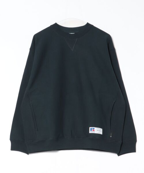 RUSSELL(ラッセル)の「【RUSSEL】111261-057 RUSSELL×BerBerJin Soft Loop Back Sweat CN(スウェット・レディース・ネイビー・L/M)」の1枚目の写真