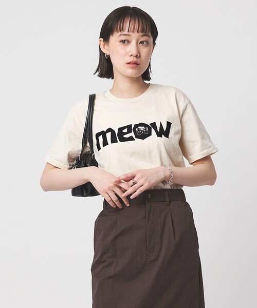 MIXTA（ミクスタ）の「【別注】＜MIXTA＞ショートスリーブ プリント Tシャツ（Tシャツ/カットソー・レディース・ライトピンク/ブラック/オフホワイト・FREE）」の2枚目の写真