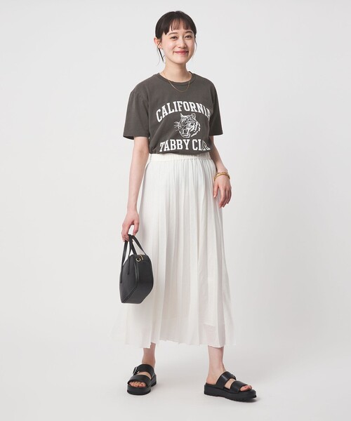 MIXTA（ミクスタ）の「【別注】＜MIXTA＞ショートスリーブ プリント Tシャツ（Tシャツ/カットソー・レディース・ライトピンク/ブラック/オフホワイト・FREE）」の5枚目の写真