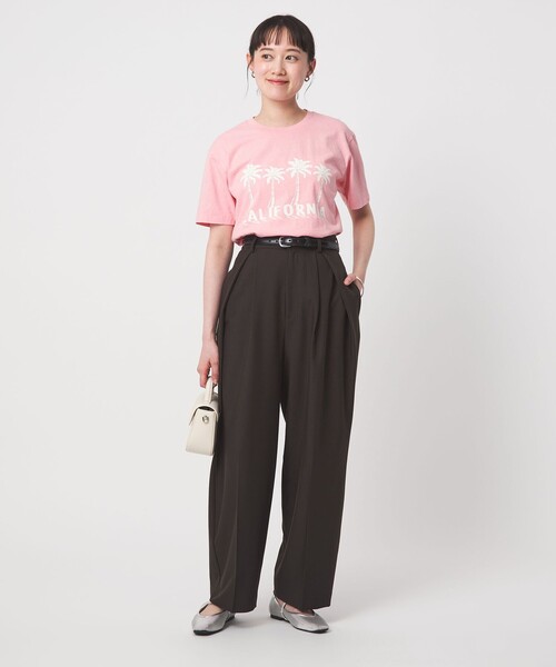 MIXTA（ミクスタ）の「【別注】＜MIXTA＞ショートスリーブ プリント Tシャツ（Tシャツ/カットソー・レディース・ライトピンク/ブラック/オフホワイト・FREE）」の11枚目の写真