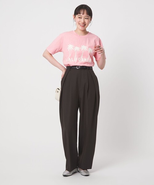 MIXTA（ミクスタ）の「【別注】＜MIXTA＞ショートスリーブ プリント Tシャツ（Tシャツ/カットソー・レディース・ライトピンク/ブラック/オフホワイト・FREE）」の12枚目の写真