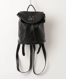 SALTMINT（ソルトミント）の「【MUCENT】ブランド直輸入正規品/MUCENT / LUNELLE METAL LOGO LEATHER MINI BACK PACK UNISEX（ショルダーバッグ）」