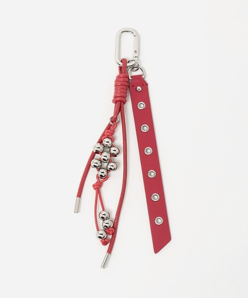 OSOI(オソイ)の「<OSOI>KNOTTY KEY RING キーリング(キーホルダー・レディース・ホワイト/ブラック/レッド・FREE)」の3枚目の写真
