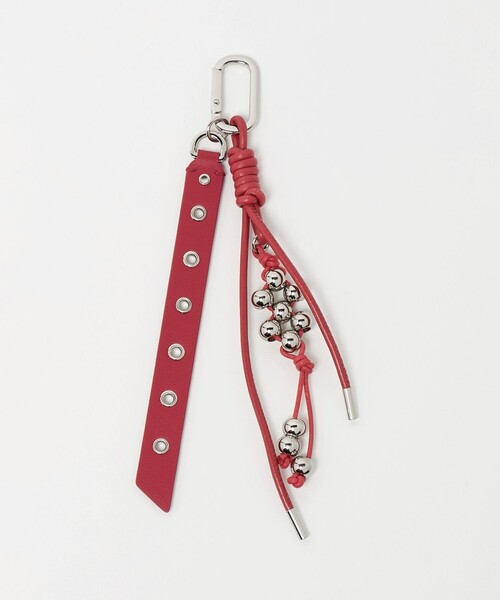 OSOI(オソイ)の「<OSOI>KNOTTY KEY RING キーリング(キーホルダー・レディース・ホワイト/ブラック/レッド・FREE)」の4枚目の写真