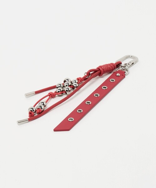 OSOI(オソイ)の「<OSOI>KNOTTY KEY RING キーリング(キーホルダー・レディース・ホワイト/ブラック/レッド・FREE)」の5枚目の写真