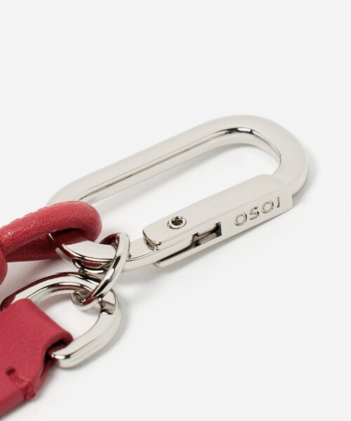 OSOI(オソイ)の「<OSOI>KNOTTY KEY RING キーリング(キーホルダー・レディース・ホワイト/ブラック/レッド・FREE)」の7枚目の写真