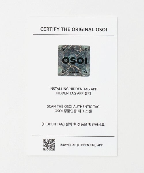 OSOI(オソイ)の「<OSOI>KNOTTY KEY RING キーリング(キーホルダー・レディース・ホワイト/ブラック/レッド・FREE)」の12枚目の写真