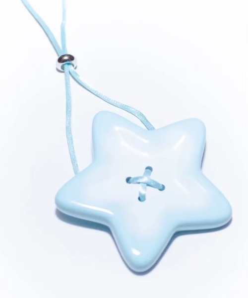 Unopened gift（アンオープンドギフト）の「【Unopened gift】star button chocker / 【アンオープンドギフト】スターボタンチョーカー <着用動画あり>（チョーカー・レディース・ブラック/ブルー・ONE SIZE）」の7枚目の写真