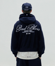 BADBLOOD（バッドブラッド）の「クラシックロゴフードパーカー - ネイビー（パーカー）」