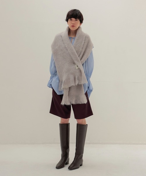 DRESSLAVE(ドレスレイブ)の「silky sheer blouse(シルキーシアーブラウス)(シャツ/ブラウス・レディース・ブルー/ブラウン・38)」の13枚目の写真