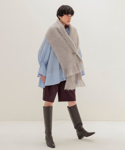 DRESSLAVE(ドレスレイブ)の「silky sheer blouse(シルキーシアーブラウス)(シャツ/ブラウス・レディース・ブルー/ブラウン・38)」の14枚目の写真