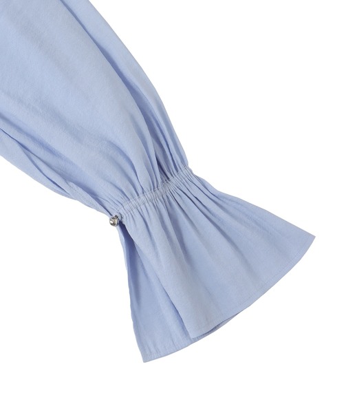 DRESSLAVE(ドレスレイブ)の「silky sheer blouse(シルキーシアーブラウス)(シャツ/ブラウス・レディース・ブルー/ブラウン・38)」の18枚目の写真