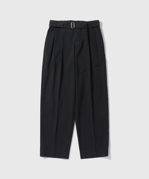 ADAM ET ROPE'(アダムエロペ)の「シアサッカー ベルテッド イージーパンツ(その他パンツ・メンズ・ブラック/ブラウン・L/M)」の2枚目の写真